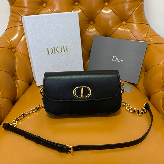 dior 30 montaigne avenue smooth box calfskin chain shoulder bag